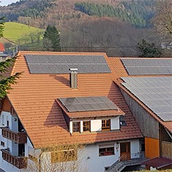 Photovoltaikanlage auf dem Haus